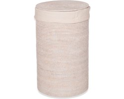 Wasmand Cilinder - BASKET WB, licht rotan.