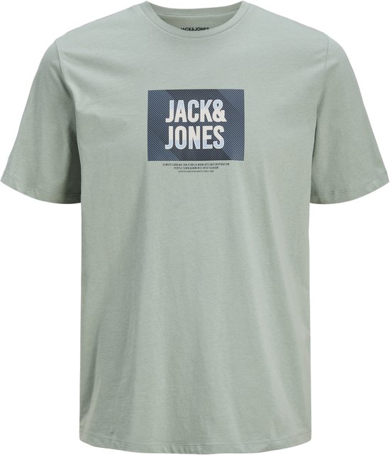 JACK&JONES JJHUDSON TEE SS CREW NECK LN Heren T-shirt - Iceberg Green