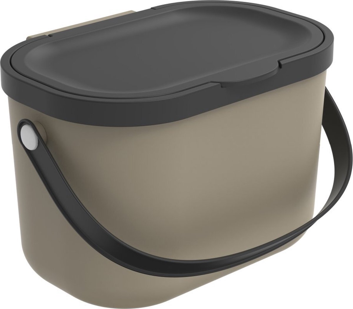 Goedkoopste Rotho Albula afvalscheiders - GFT afvalbak - 3,2L - gerecycled materiaal - cappucino