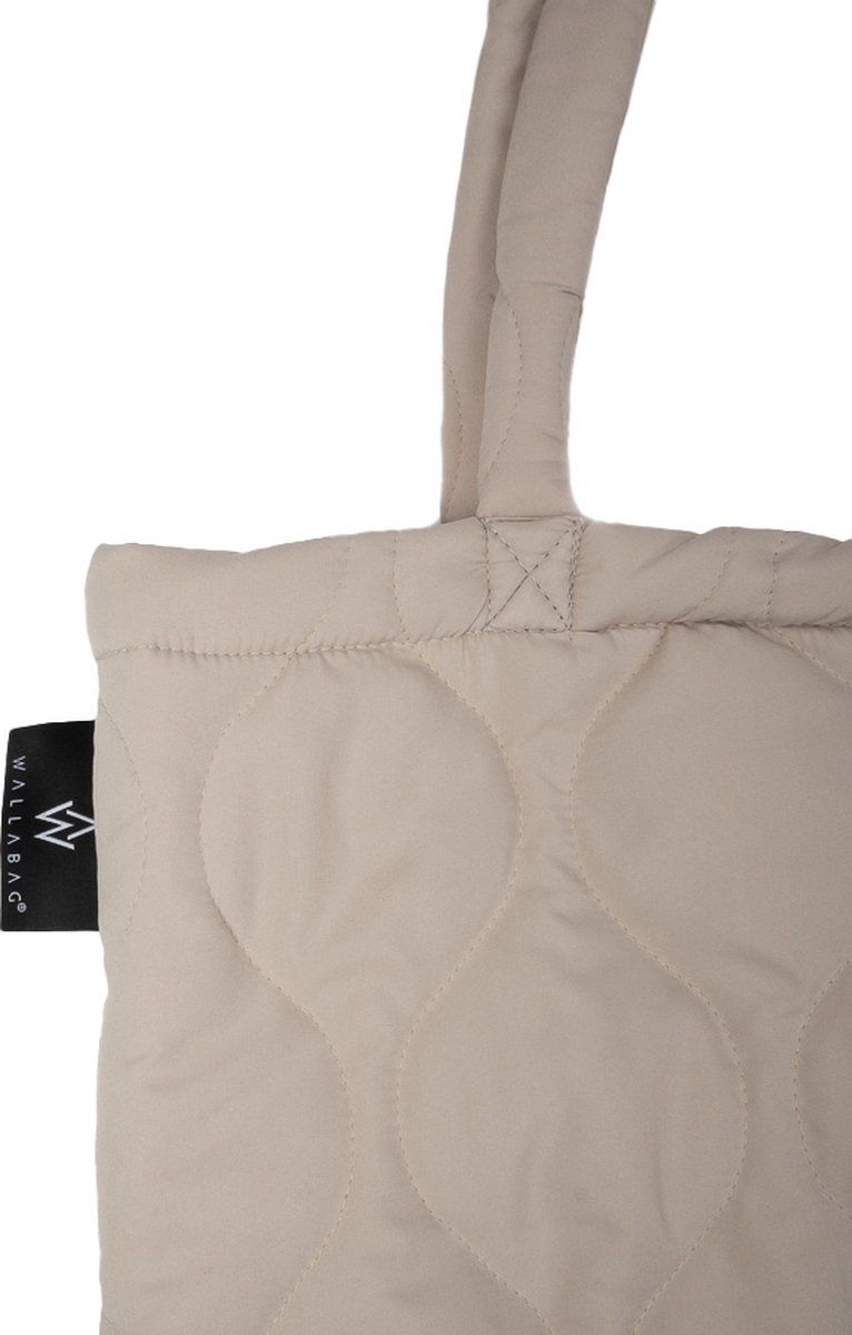 Wallabag - Tote Bag - Luiertas - Shopper - Mom Bag Snow Matelasse Brown – foto 2