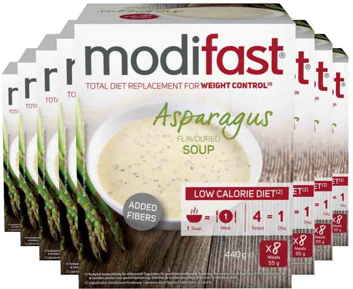 Goedkoopste 8x Modifast Intensive Soep Asperge 440 gr