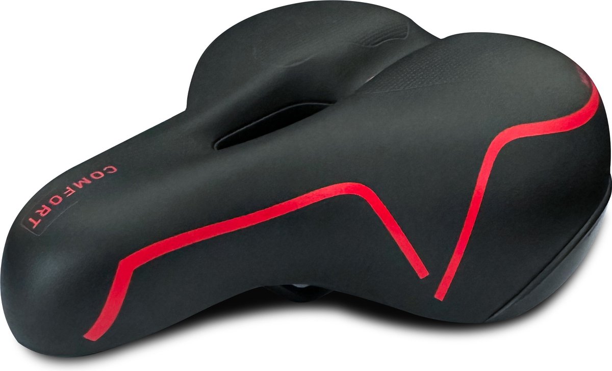 Fietszadel Memory Foam Comfort Pro Sport Lights - Zwart - Dames/Heren