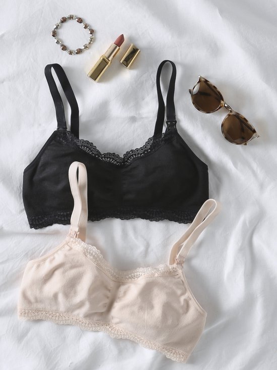 ENVIE DE FRAISE Lot 2 brassières grossesse et allaitement sans coutures