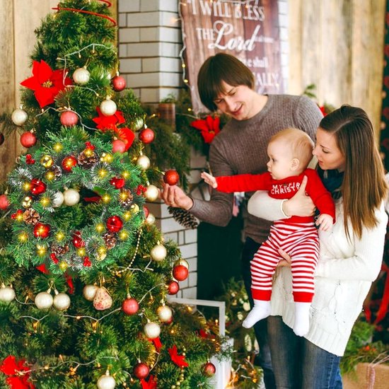 Kerstkrans Bessen & Bladeren kopen