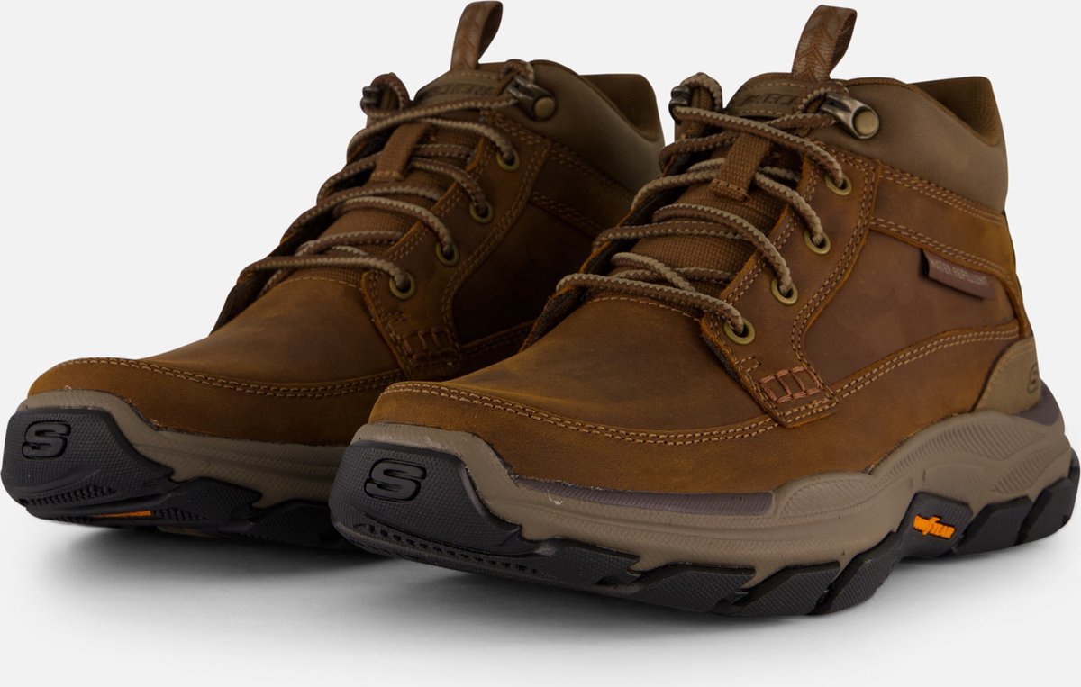 Skechers Respected Boswell Heren Wandelschoenen Kastanjebruin