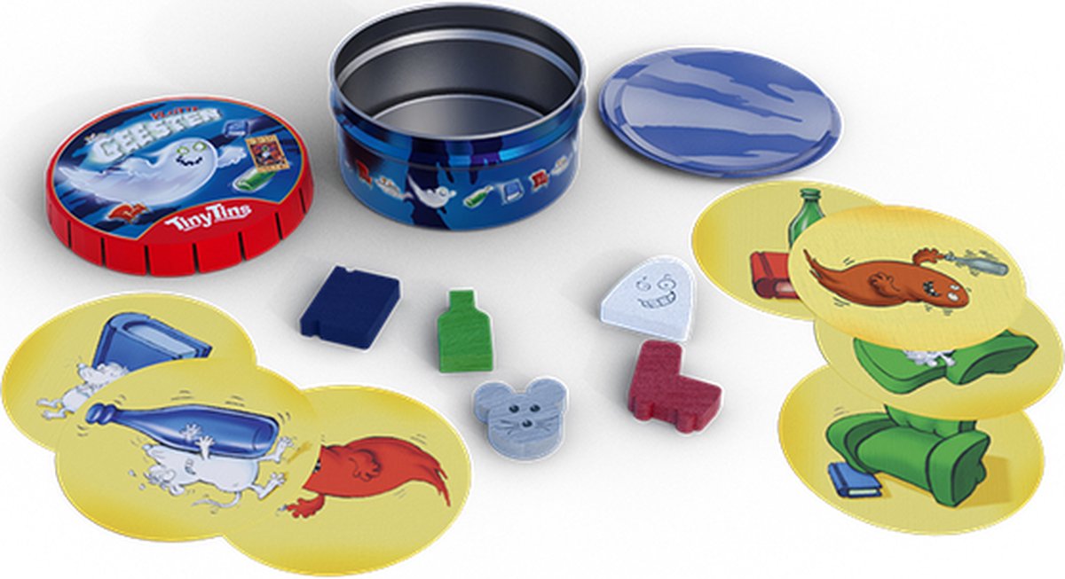 999 Games - Tiny Tins: Vlotte Geesten - Kaartspel - Ideaal om overal mee naartoe te nemen - Reisspel - Familiespel - Klein cadeautje — afbeelding 3