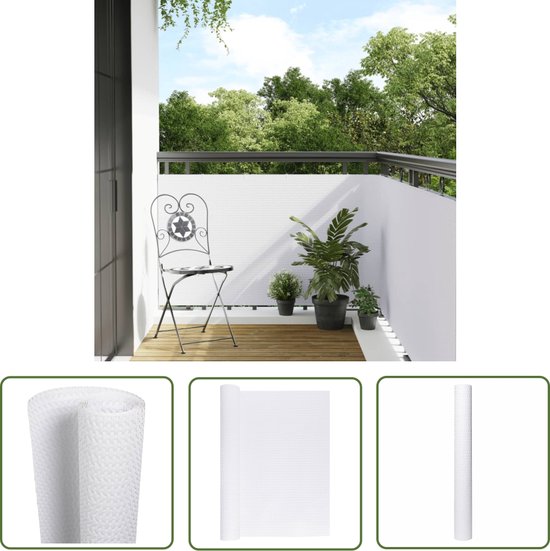 Balkon Inkijkbescherming 60 x 200 cm Afrastering Tegen Inkijk Balkonbekleding, Omheining UV-bestendig, zonwering, ademend, scheurvast voor Tuinpatio