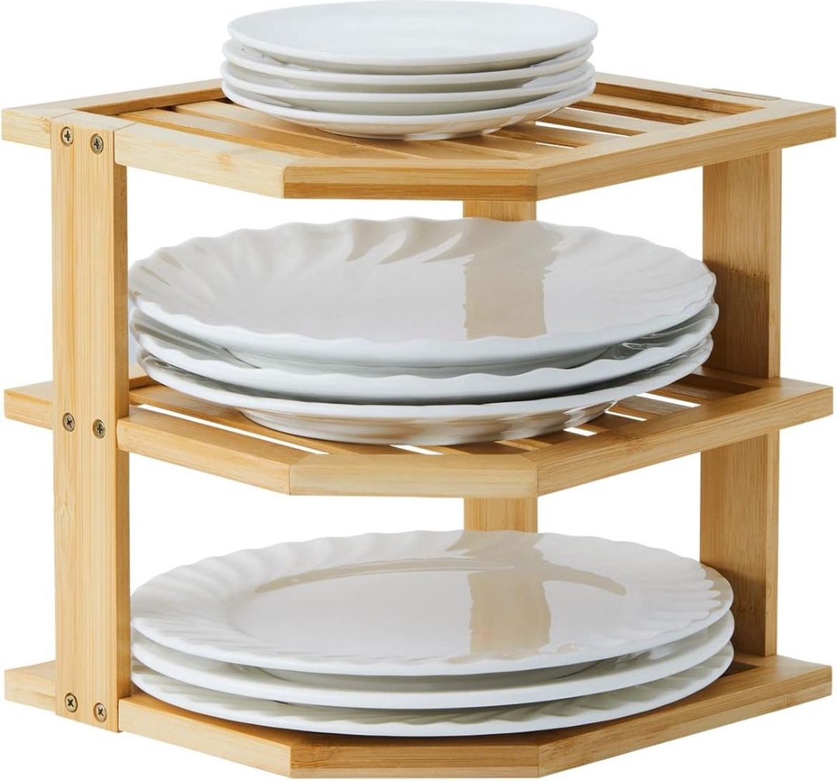 Bordenrek - Keukenkast - Kast Organizer - Servies Organizer - Pannenrek - Opbergrek