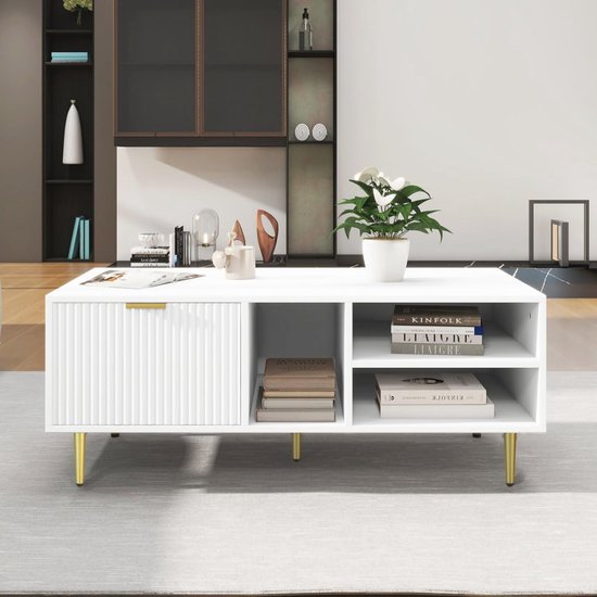 Meubella Salontafel Isaac - Eiken - 90 cm | Leen Bakker