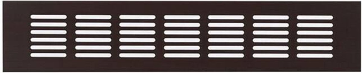 Plintrooster aluminium - zwart L=300mm x H=60mm -RA630B