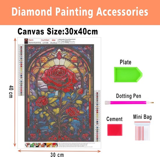 MOMDEDP Kit De Peinture Diamant Mandala Pour Adultes, Fleur