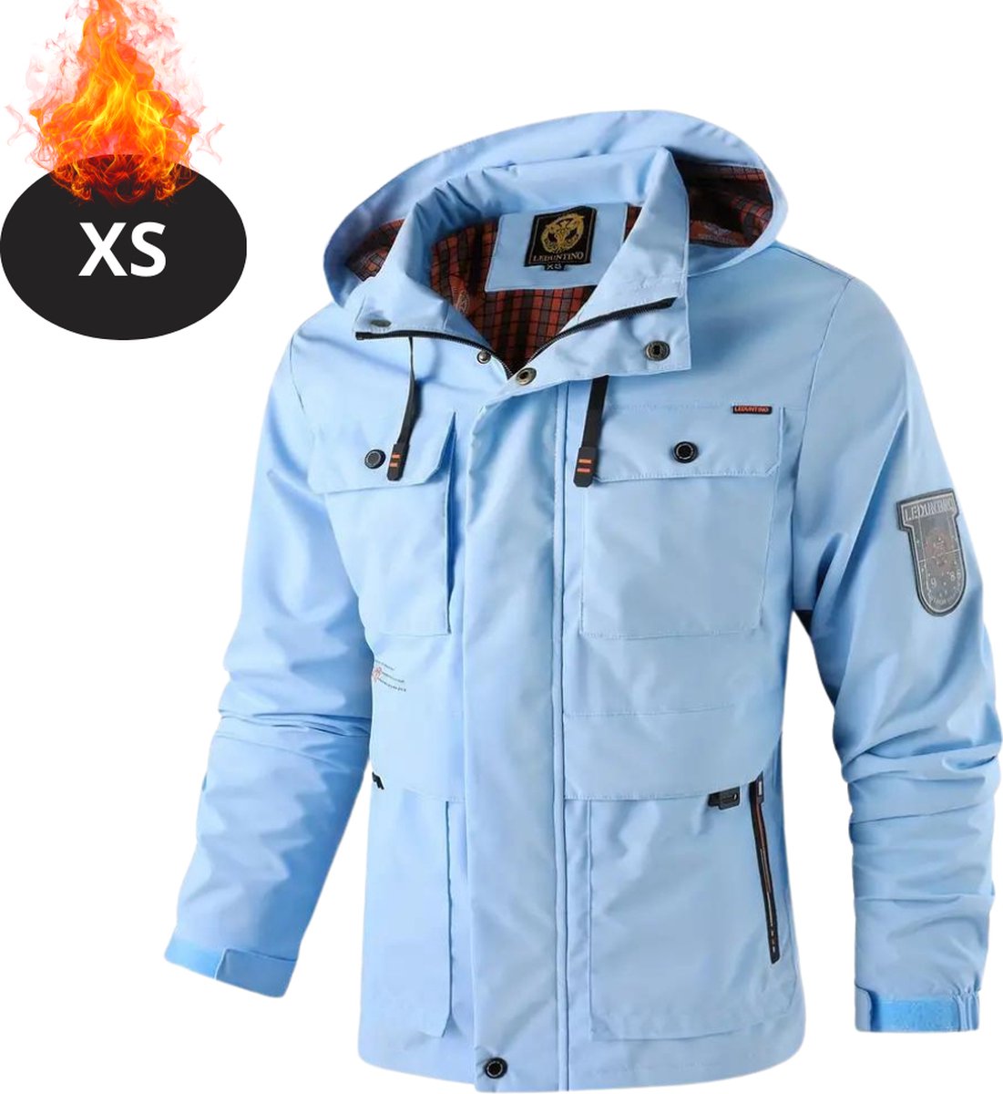 Bovista Windjas Voor Heren Parka Lente & Herfst Jas Volwassen Windjack Windbreaker Outdoor Blauw
