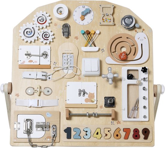 Vertbaudet Planche d'apprentissage multi activités en bois FSC®