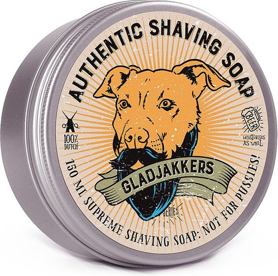 Gladjakkers Authentic Shaving Soap - 150ML - Scheercreme