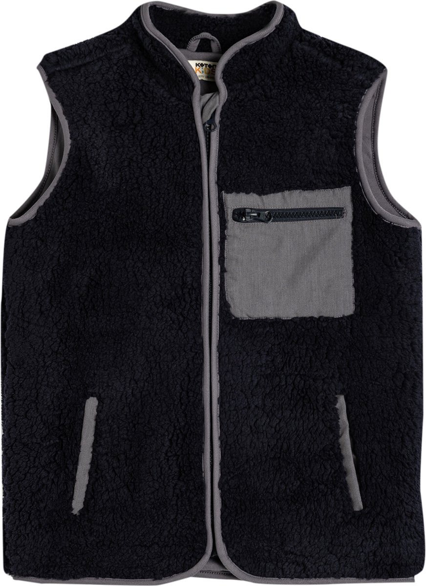 Rechte kraag Puffer Weste Anorak