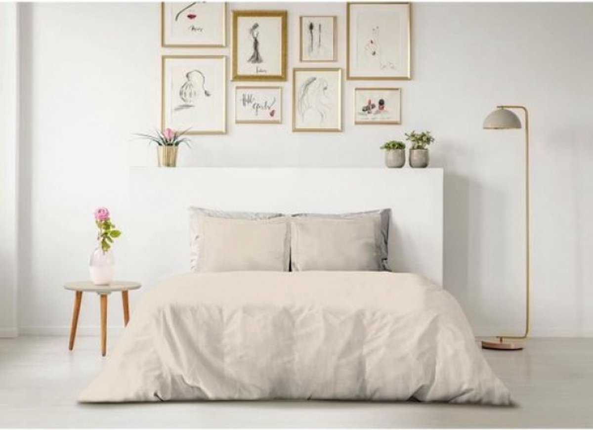 Noorse hoes Lovely Home Beige Crème 240 x 260 cm