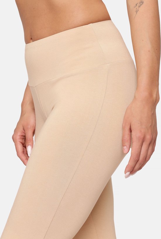 Bellivalini Dames Yogabroek - Sportbroek - Vrijetijdsbroek - Lang - Viscose - Sport - BLV-BLV50-278-YP - Zand - 3XL van Bellivalini — afbeelding 4