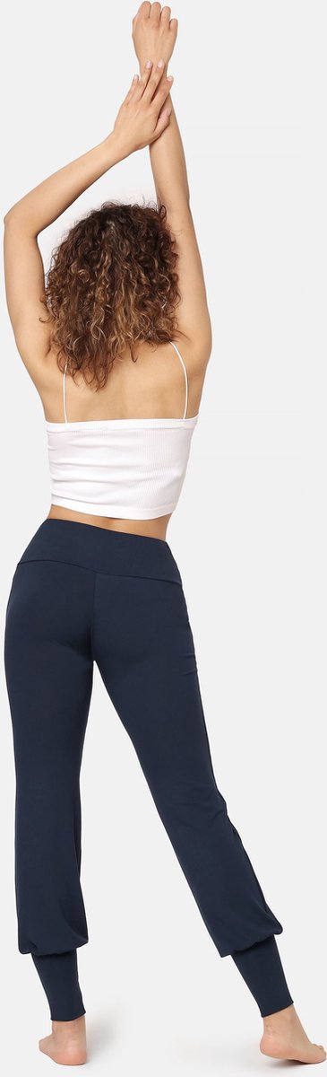 Bellivalini Dames Yogabroek - Sportbroek - Vrijetijdsbroek - Lang - Viscose - Sport - BLV-BLV50-278-YP - Donkerblauw - XS — afbeelding 3