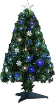 Feeric Lights Fiber optic kerstboom- met verlichting en piek - LED - H90 cm - 74 lampjes