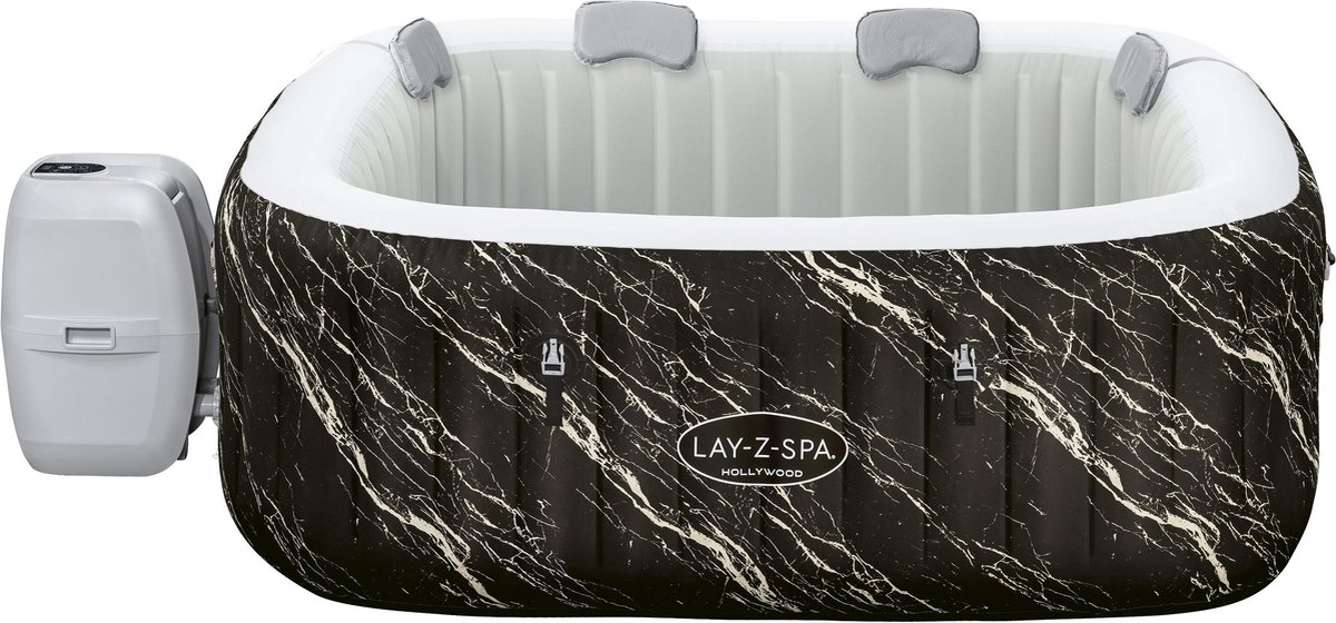 Lay-Z-Spa® Hollywood Energy-Efficient Luxe AirJet™ Opblaasbare Spa met Ledverlichting voor 4-6 Personen Lay-Z-Spa® Hollywood Energy-Efficient Luxe AirJet™ Opblaasbare Spa met Ledverlichting voor 4-6 Personen