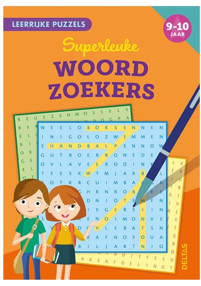 Leerrijke puzzels 0 -  Superleuke woordzoekers 9-10 jaar