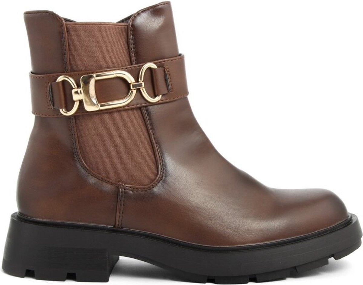 Fashion Attitude Enkel laarzen FAM-181-186-BROWN Vrouw
