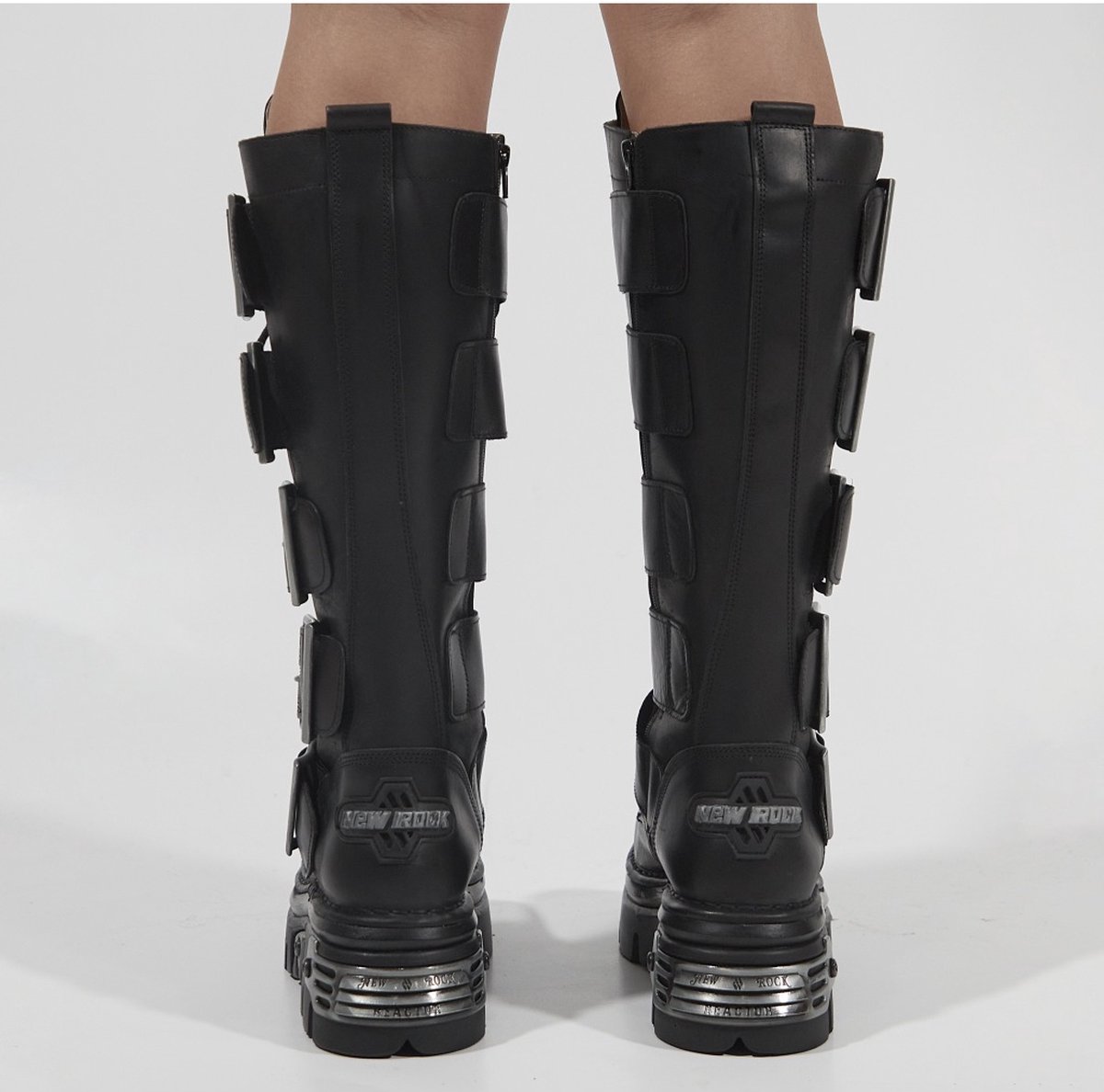 NEW ROCK BOOT METALLIC Zwart 38 EU