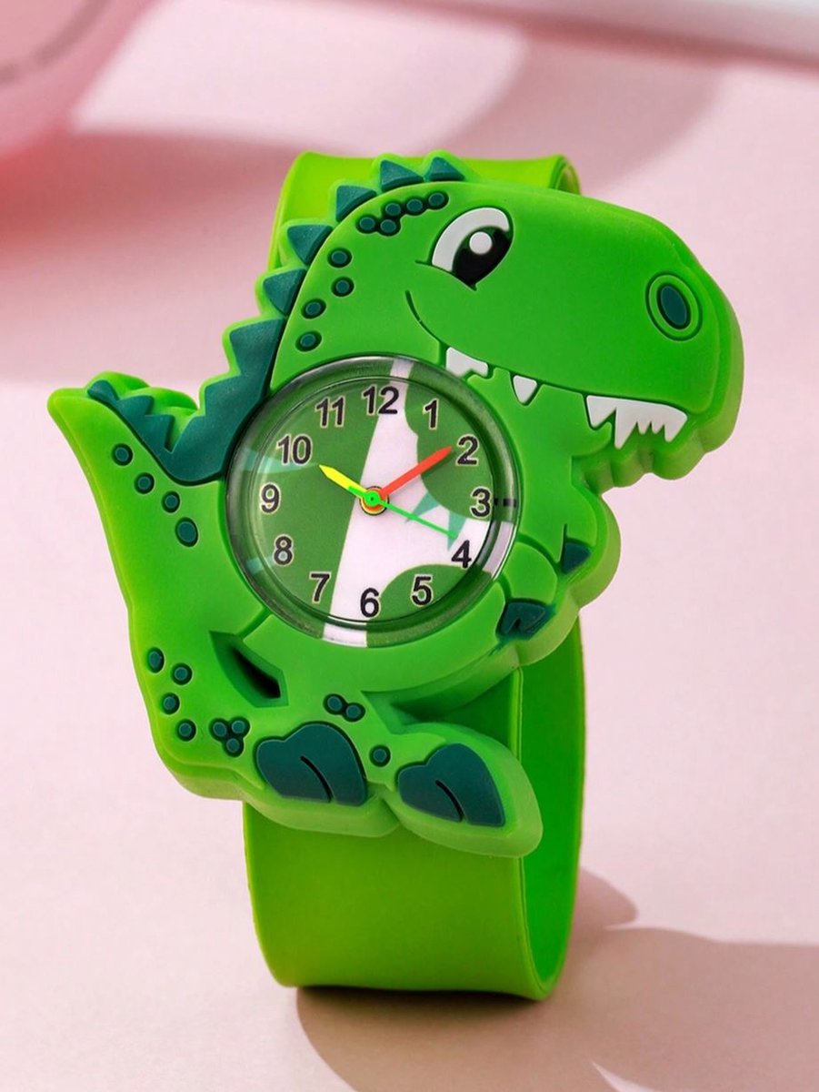 Klaparmband horloge Dinosaurus