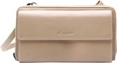 Esquire Cuir Porte-monnaie Sac téléphone portable Peru Phone Wallet Bag Taupe Beige