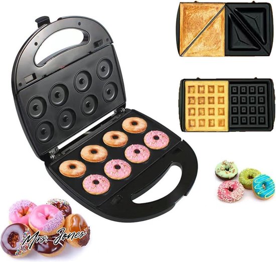 Machine à Cakes Steba 3 En 1 - Plaques Cake Pops, Muffins, Donuts - Antiadhésive Et Lavable - Livrée Avec Accessoires
