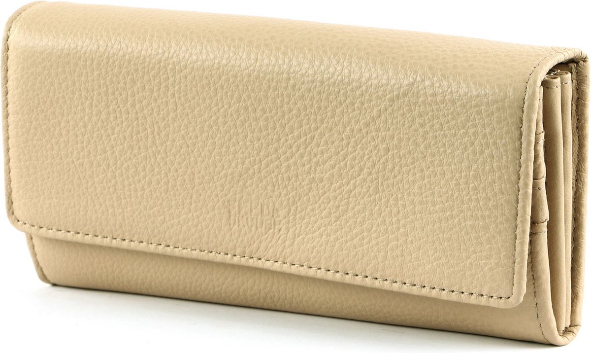 FREDsBRUDER Leren Portemonnee Bloomfield Wallet Flappy Beige