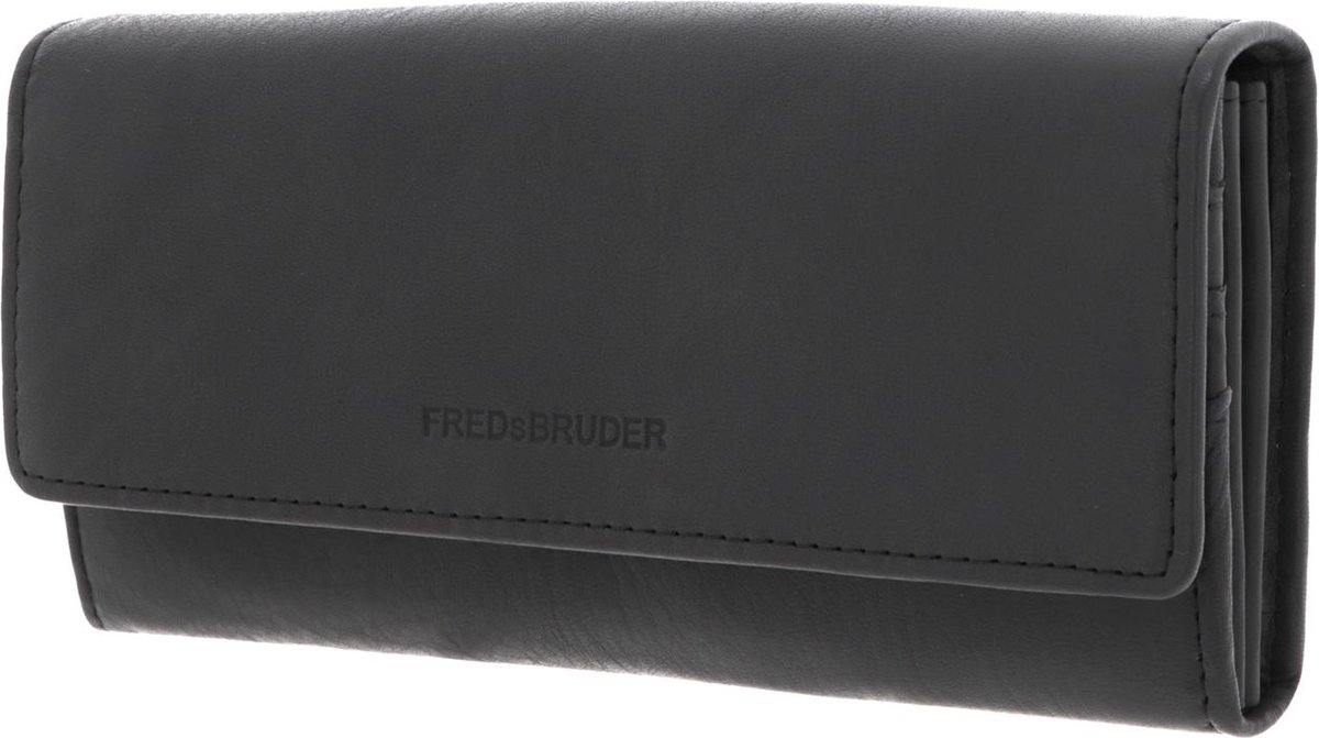 FREDsBRUDER Leren Portemonnee PGL Flappy Wallet Antracite Grijs
