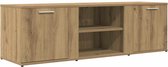 vidaXL - Meuble TV - 120x34x37 - cm - décoré - bois - artisanal - couleur chêne