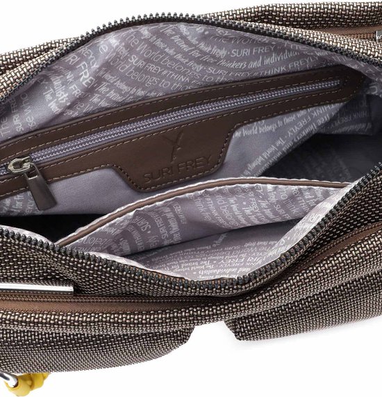 SURI FREY Sac à épaule bandoulière Sac à épaule Suri Sports Marry Handbag With Zipper Taupe Marron clair