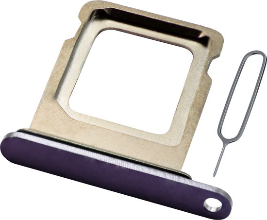 Support Carte SIM Remplacement Pour IPhone 14 Pro/Pro Max - Inclus Joint Et épingle - Noir - MMOBIEL