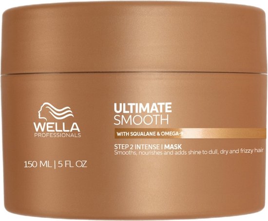 Wella Professionals Ultimate Smooth Mask - Masque capillaire pour Cheveux Droog et crépus - 150 ml