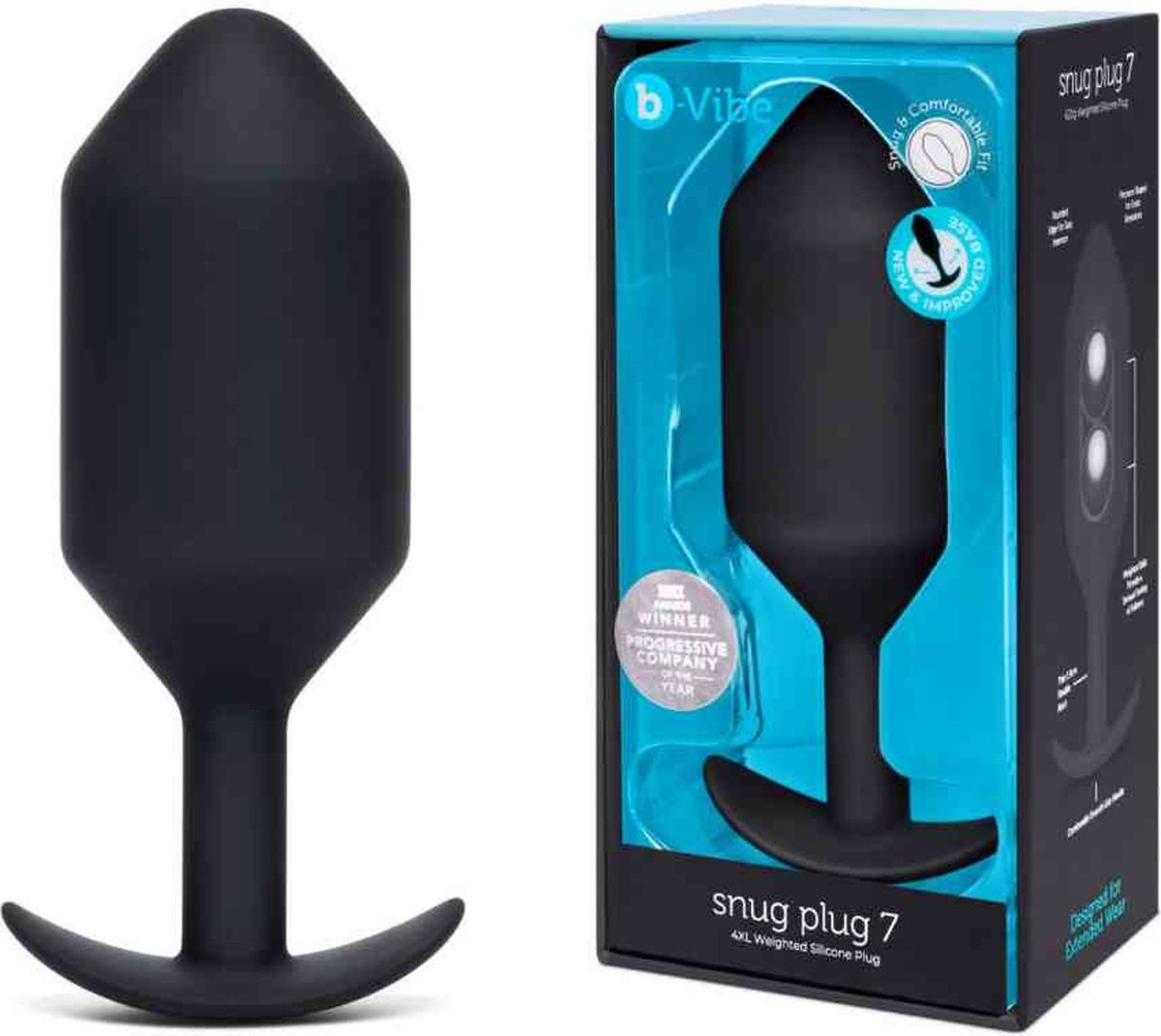 Goedkoopste B-Vibe - Snug Plug 7 Black