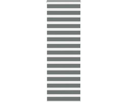 vidaXL - Zebra - rolgordijn - 80x230 - cm - stofbreedte - 75,9 - cm - donkergrijs