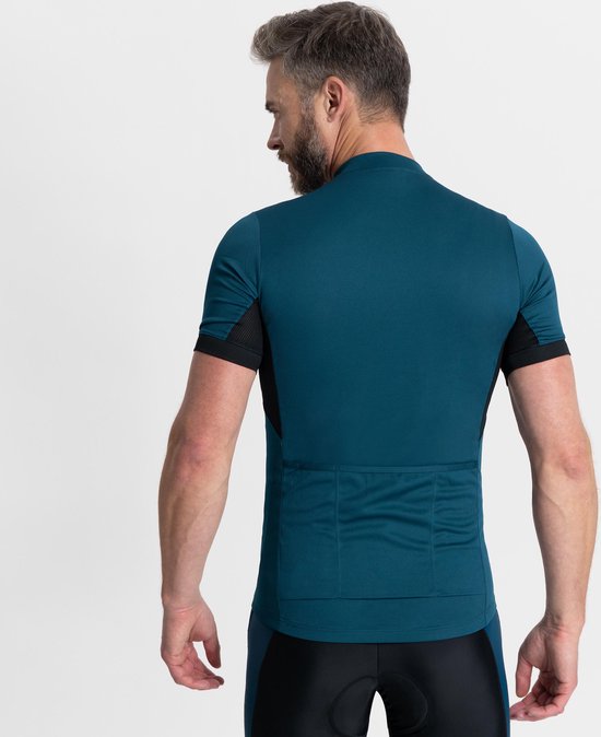 Rogelli Core Fietsshirt Heren - Korte Mouwen - Wielrenshirt - Blauw - Maat M van Merkloos — afbeelding 4