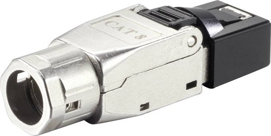 Fiche RJ45 Renkforce CAT 8.1 8P8C Plug Field Termination Plug (sans outil) Argent RF-4495306 1 pc(s)