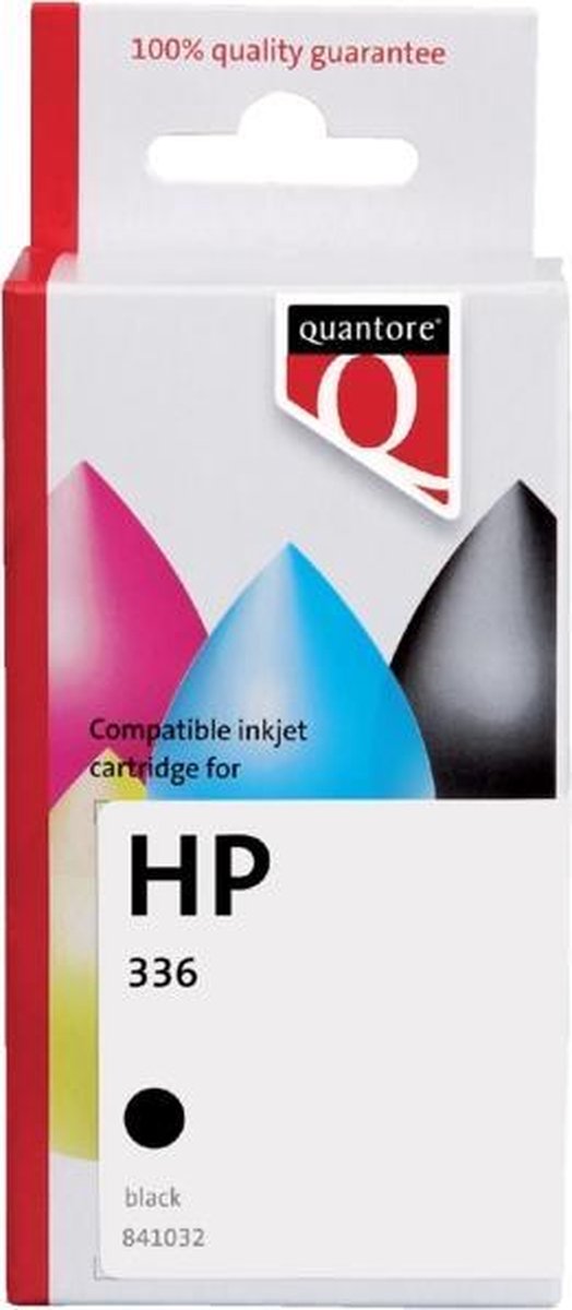 Inktcartridge quantore hp 336 c9362ee zwart | 1 stuk
