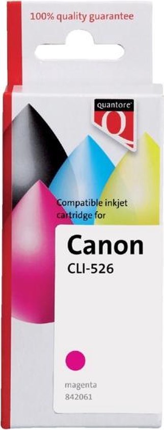 Quantore Inktcartridge Quantore Canon CLI-526 rood - 1 stuk
