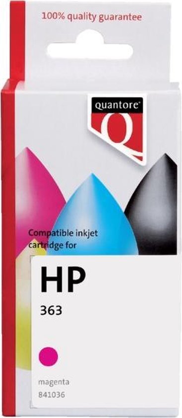Quantore Inktcartridge quantore hp 363 c8772ee rood - 1 stuk