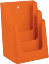 Folderdisplay 3 vaks A4 Oranje
