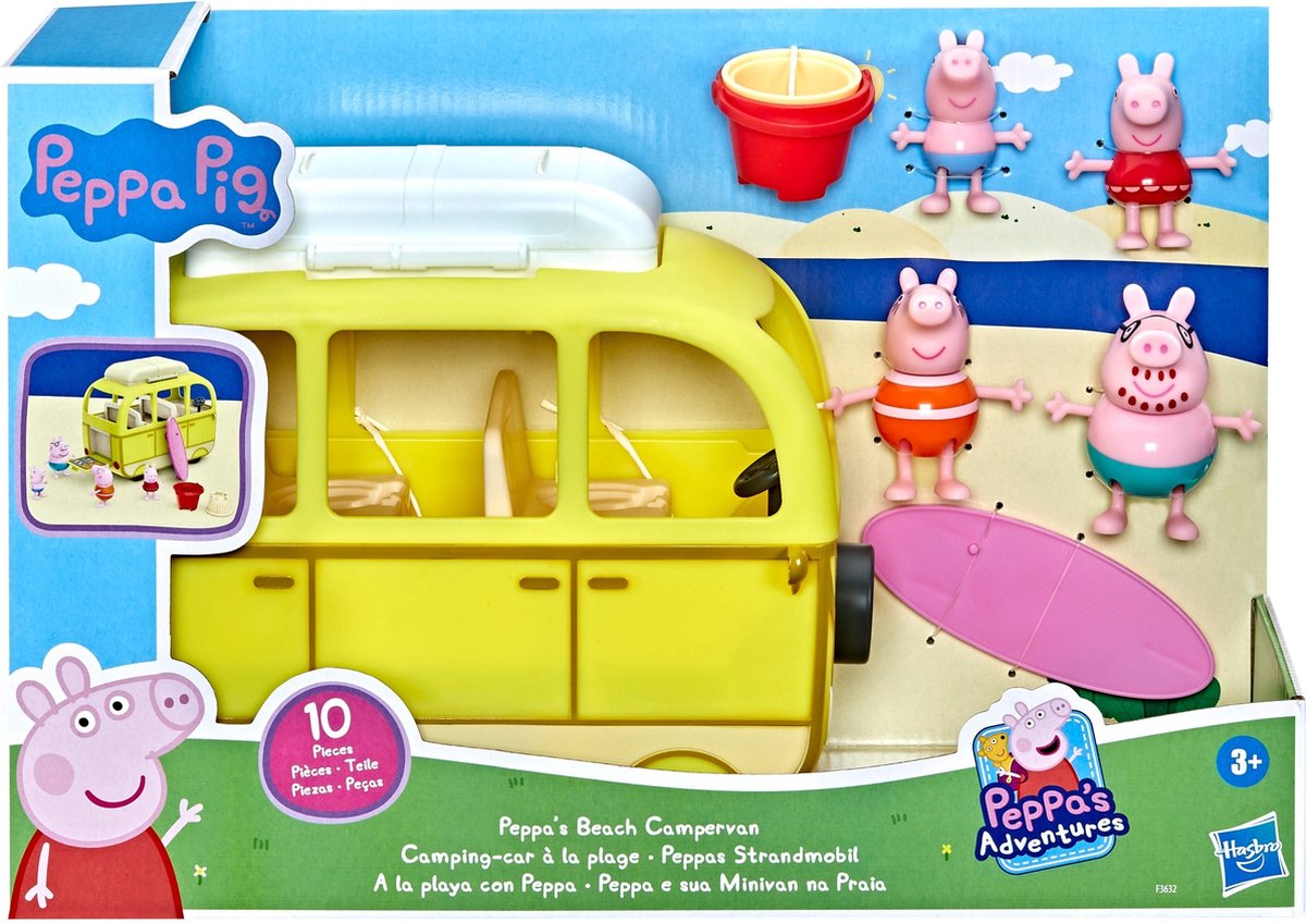 Peppa Pig: Peppa's Strand Camper - Speelfigurenset — afbeelding 4