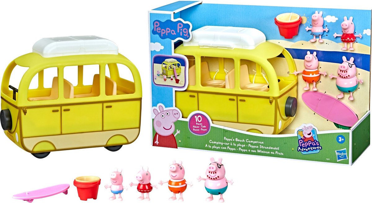 Peppa Pig: Peppa's Strand Camper - Speelfigurenset — afbeelding 8