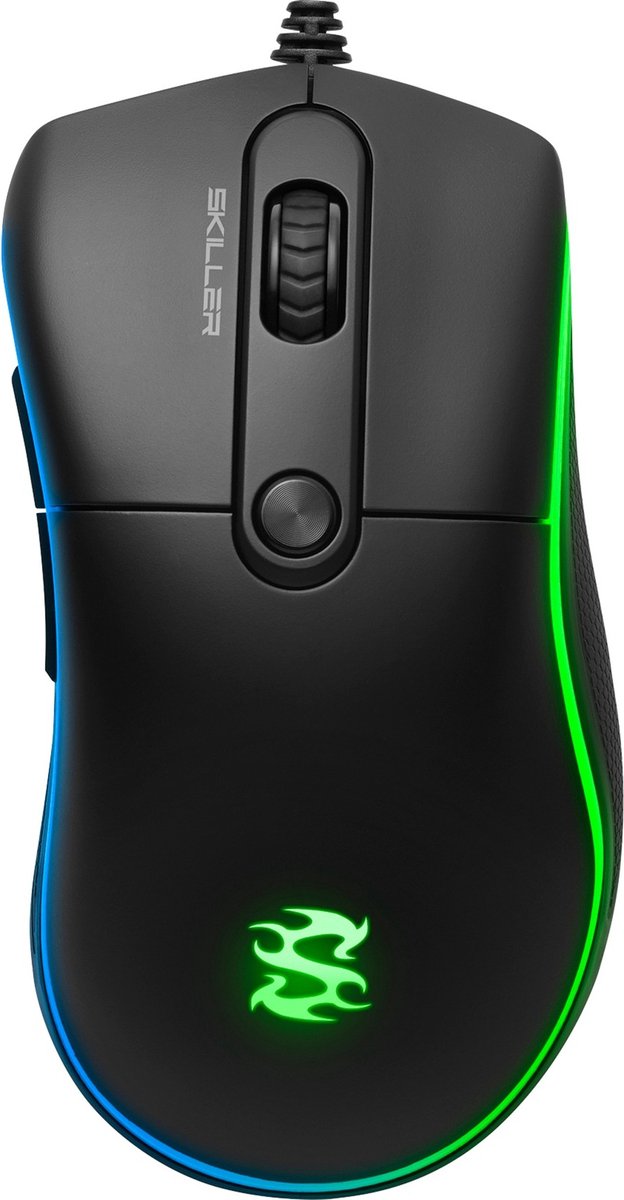 Sharkoon Skiller SGM2 muis USB Type-A Optisch 6400 DPI Rechtshandig