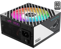 ASUS ROG LOKI SFX-L 750W GAMING - Voeding ATX12V 3.0, SFX, SFX-L - 80 Plus Platinum - 750 Watt - Modulair - 100-240 Volt wisselstroom V - zwart, zilver