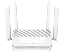 Cudy AX3000 Wi-Fi 6 Mesh Router – Dual-Band 2.4/5 GHz – 2402+574 Mbps – 4x Gigabit LAN – 200 Devices – Zwart