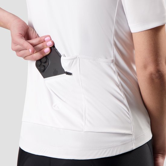 Rogelli Core Fietsshirt Dames - Korte Mouwen - Wielrenshirt - Wit - Maat M van Rogelli — afbeelding 5